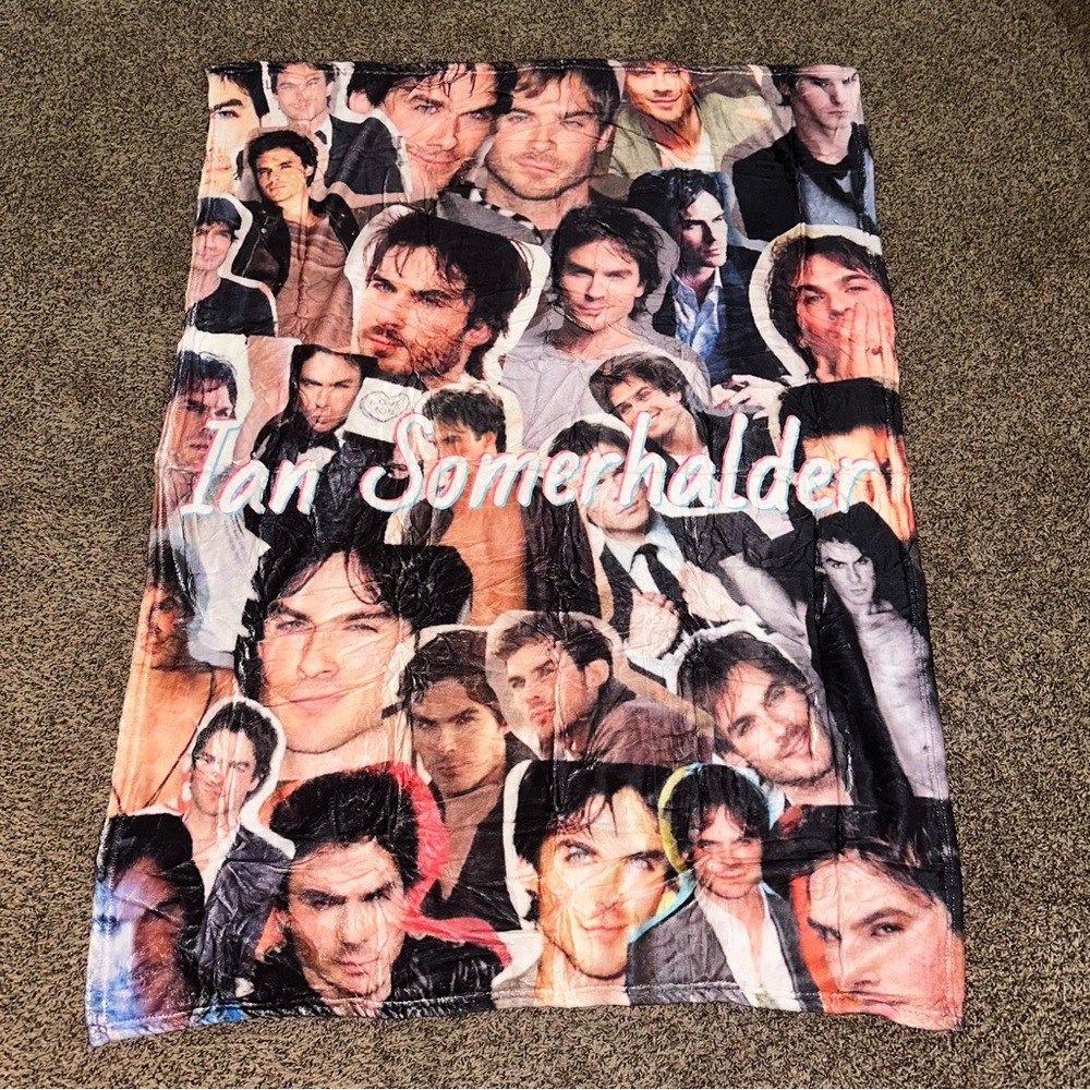 Ian Somerhalder blanket -new